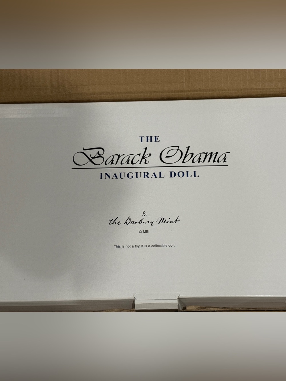 Brand new! The Barack Obama Inaugural Doll Collectible - White Box